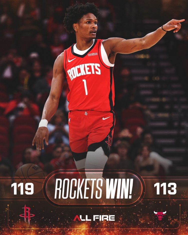九游个人中心登录-10中6&10罚10中砍23+5!火箭赢球海报:封面人物阿门·汤普森